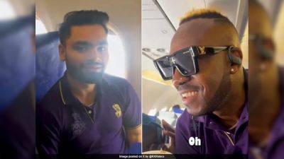 Andre Russell - Royal Challengers Bengaluru - Rinku Singh - Watch: Rinku Singh Mocks Andre Russell's Accent, It Has A Shah Rukh Khan Connection - sports.ndtv.com
