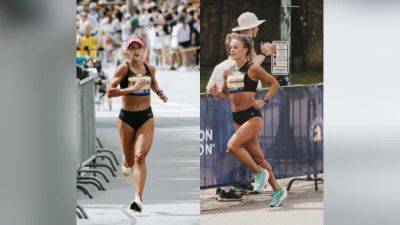 Bay - Twins who topped Canadian females at Boston Marathon began running on northern Ontario dirt roads - cbc.ca - Canada - Kenya - county Marathon