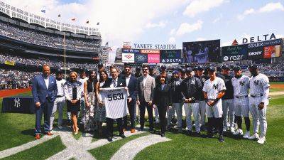 Williams - John Sterling honored by Yankees for 36 seasons and 5,631 games as radio voice - foxnews.com - New York - state Arizona - Houston - county Bay