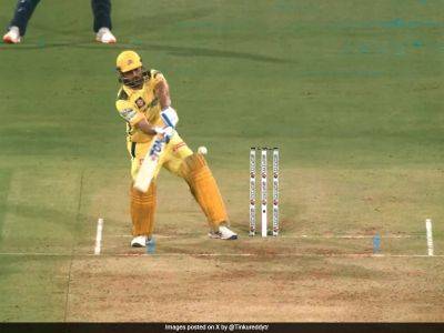 Matt Henry - Kl Rahul - Watch: MS Dhoni Smacks Never-Seen-Before Six, Achieves 310+ Strike-Rate In CSK vs LSG IPL 2024 Match - sports.ndtv.com - New Zealand - India