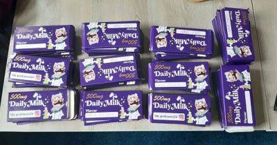 Police seize cannabis-laced chocolate bars disguised as Dairy Milk bars during drugs raid - manchestereveningnews.co.uk