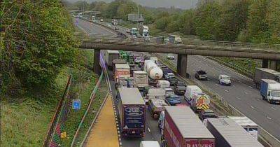LIVE: M62 updates after traffic STOPPED following multi-vehicle crash