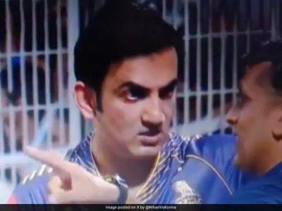 Virat Kohli - Gautam Gambhir - Shreyas Iyer - Royal Challengers Bengaluru - Sunil Narine - Rahmanullah Gurbaz - Watch: Gautam Gambhir In Intense Argument With Umpire. Here's What Happened - sports.ndtv.com