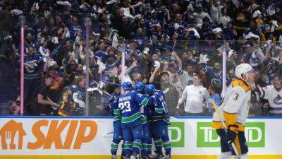Vancouver Canucks prevail 4-2 over Predators to start playoff series