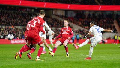 Luke Thomas - Patrick Bamford - Isaiah Jones - Championship - Wilfried Gnonto - Leeds edge out Middlesbrough to move to second in the Championship - rte.ie