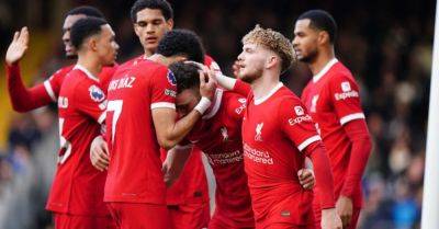 Liverpool move level on points with top-of-the-table Arsenal after win at Fulham