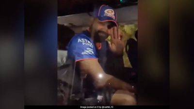 "Hamara Captain Kaisa Ho?": Rohit Sharma Reacts To Chants As Team Bus Gets Stuck In Traffic. Video