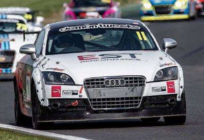 Maidstone racer Adam Blair forced to settle for sixth-place finishes after tyre trouble in opening rounds of Audi TT Cup Racing Championship at Brands Hatch