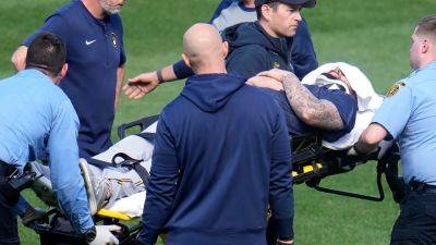 Brewers pitcher Jakob Junis hospitalized after being struck in the neck with a ball during batting practice - foxnews.com - San Francisco - county Williams - county Park - Milwaukee