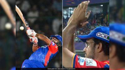 Sourav Ganguly - Rishabh Pant - Gujarat Titans - Watch: Sourav Ganguly Can't Help But Give Rishabh Pant Standing Ovation After He Does This vs GT - sports.ndtv.com - New York - India - Pakistan