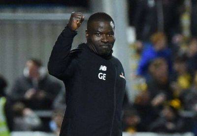 Maidstone United - Craig Tucker - George Elokobi - Gallagher Stadium - Maidstone United manager George Elokobi’s verdict after 2-1 National League South play-off eliminator victory over Aveley at the Gallagher Stadium - kentonline.co.uk