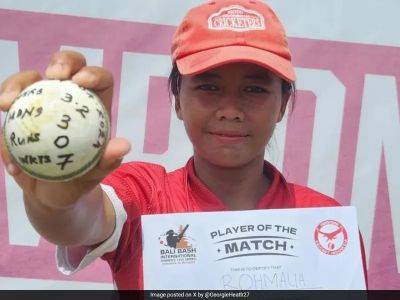 7 Wickets For 0 Run: Indonesian Teenager Destroys T20I World Record - sports.ndtv.com - France - Netherlands - Argentina - China - Mongolia - Indonesia - Malaysia - Peru - Nepal - Maldives