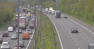 Live updates as long M4 delays see 50-minute tailbacks