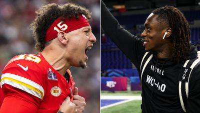 Patrick Mahomes - Travis Kelce - Patrick Mahomes give 2-emoji reaction to Chiefs trading up for record-breaking receiver - foxnews.com - state Texas