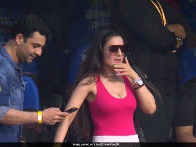 Rishabh Pant - Tristan Stubbs - "Gadar 3 Promotion": Ameesha Patel In Delhi For MI's IPL Game, Fans On Overdrive - sports.ndtv.com - India