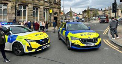 LIVE: Darwen town centre taped off amid huge emergency service presence