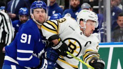 Brad Marchand - David Pastrnak - William Nylander - Auston Matthews - Linus Ullmark - Williams - Toronto Maple Leafs lose 3-1 to Boston Bruins in Game 4 - cbc.ca