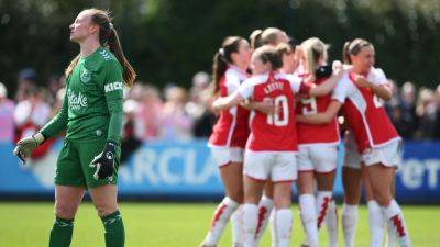 WSL round-up: Arsenal's slim title hopes all but ended by stoppage-time Everton equaliser