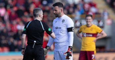 Liam Kelly slams 'arrogant' referee in Aberdeen defeat as Motherwell skipper left fuming by Jack Vale dismissal