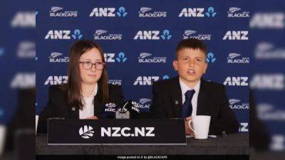 New Zealand Board Sends Two Kids To Announce T20 World Cup 2024 Squad, Video Goes Viral