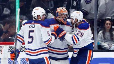 Connor Macdavid - Evan Bouchard - Skinner shuts out Kings to give Oilers commanding 3-1 series lead - cbc.ca - Los Angeles