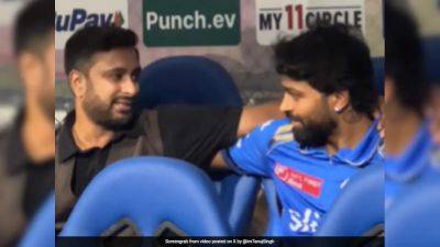 Watch: Ambati Rayudu Consoles Hardik Pandya After Mumbai Indians' Loss vs Rajasthan Royals