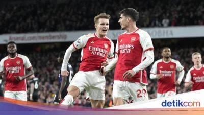 Martin Odegaard - Kai Havertz - Thomas Kaminski - Leandro Trossard - Liga Inggris - Arsenal Vs Luton: Menang 2-0, The Gunners ke Puncak Klasemen - sport.detik.com