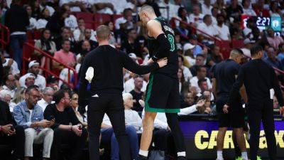 Adrian Wojnarowski - Kristaps Porzingis - Jaylen Brown - Celtics' Kristaps Porzingis doubtful to return due to calf injury - ESPN - espn.com - Washington - county Miami