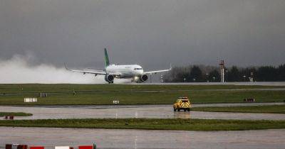 Storm Kathleen LIVE updates: Manchester Airport flights cancelled as UK battered by 70mph wind