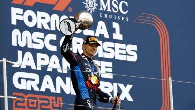 Verstappen back to winning ways to lead Red Bull 1-2 in Japan