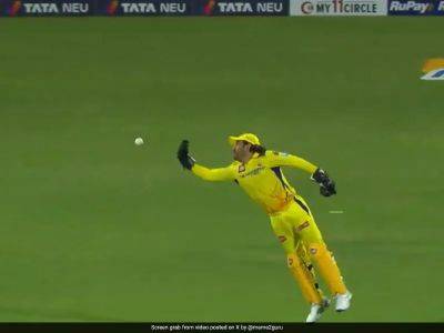 Shreyas Iyer - Andre Russell - Watch: Chennai Silenced As MS Dhoni Drops Dangerous Andre Russell's Catch in CSK vs KKR IPL 2024 Game - sports.ndtv.com - India - Bangladesh - county Kings