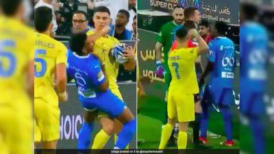 Video: Frustrated Cristiano Ronaldo Elbows Opponent, Then Looks To Punch Referee