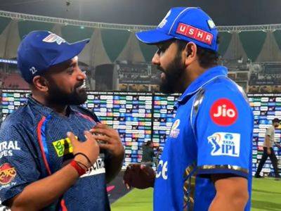 Marcus Stoinis - Rohit Sharma - "You're 3 Years Older To Me?": Rohit Sharma In Disbelief As Lucknow Super Giants Star Reveals His Age - sports.ndtv.com - India