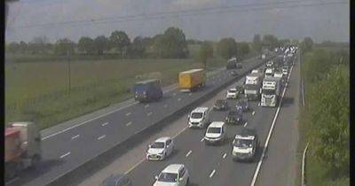 M6 LIVE traffic with hour-long delays after crash between motorhome and lorry