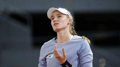 Elena Rybakina - Irina Camelia Begu - Defending champ Rybakina withdraws from Italian Open with illness - channelnewsasia.com - France - Italy - Romania - Kazakhstan