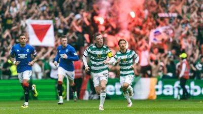 Brendan Rodgers - John Lundstram - Tom Lawrence - Connor Goldson - Callum Macgregor - Leon Balogun - Todd Cantwell - James Forrest - Daizen Maeda - Alistair Johnston - Celtic close in on Scottish Premiership title after beating 10-man Rangers - rte.ie - Scotland