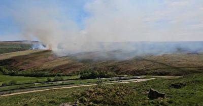 Marsden Moor fire LIVE: Crews tackle blaze on moorland - latest updates