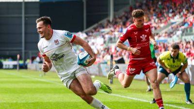 Stuart Maccloskey - John Cooney - Nick Timoney - Gareth Davies - Sam Costelow - Ulster boost play-off hopes with bonus-point win over Scarlets - rte.ie - Italy