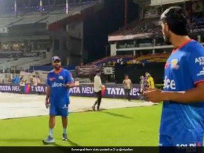 Rohit Sharma - Eden Gardens - Tilak Varma - Watch: Rohit Sharma Repeats "Garden Mein" Taunt, Mumbai Indians Star Gives Priceless Response - sports.ndtv.com - India - county Garden