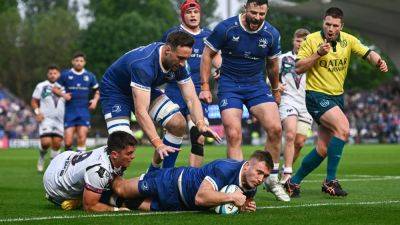 Leo Cullen - Jason Jenkins - Dan Edwards - Jimmy Obrien - Jacques Nienaber - Jamie Osborne - Ross Molony - Leinster Rugby - Charlie Ngatai - Leinster hammer Ospreys to close gap on leaders Glasgow - rte.ie - Scotland - Jordan - county Morgan