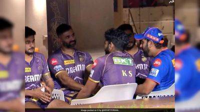Rohit Sharma - Eden Gardens - Rohit Sharma's Surprise Meeting With KKR Stars After 'Leaked Chat' Triggers Speculations - sports.ndtv.com - India