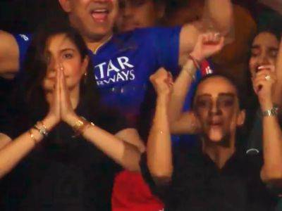 Virat Kohli - Lockie Ferguson - Royal Challengers Bengaluru - Anushka Sharma - Rajat Patidar - Watch: Anushka Sharma Can't Keep Calm As RCB Keep IPL Playoff Dreams Alive - sports.ndtv.com