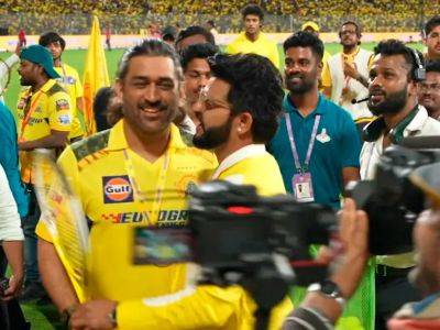 Rajasthan Royals - Ruturaj Gaikwad - Suresh Raina - Royal Challengers Bengaluru - Watch: MS Dhoni's Heartfelt Gesture For Suresh Raina During Lap Of Honour At Chepauk - sports.ndtv.com