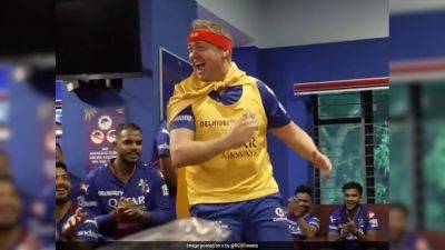 Andy Flower - Royal Challengers Bengaluru - Watch: Wild Scenes In RCB's Dressing Room After Win Against DC Take Social Media By Storm - sports.ndtv.com - India