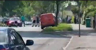 Five injured in mass brawl on street in which car is used as weapon - manchestereveningnews.co.uk