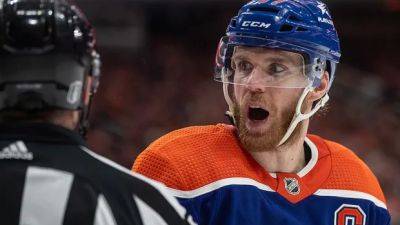 Connor Macdavid - Zadorov fined $5K US, Canucks teammate Soucy to have phone hearing for McDavid cross-checks - cbc.ca - Usa