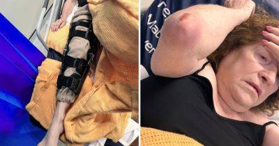 Gran left in hospital with broken leg after being 'dragged to ground and kicked repeatedly' in random attack at funfair - manchestereveningnews.co.uk