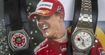 Michael Schumacher - Eight watches owned by Michael Schumacher fetch €4m at auction in Geneva - breakingnews.ie - Britain - Germany - Switzerland - county Lewis - New York - county Geneva
