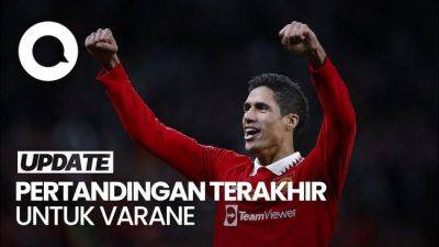 Raphael Varane - Ten Hag Harap Varane Bisa Main Lawan Manchester City Sebelum Pergi - sport.detik.com