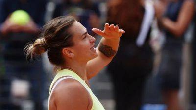 Sabalenka strolls to Italian Open semis with win over Ostapenko